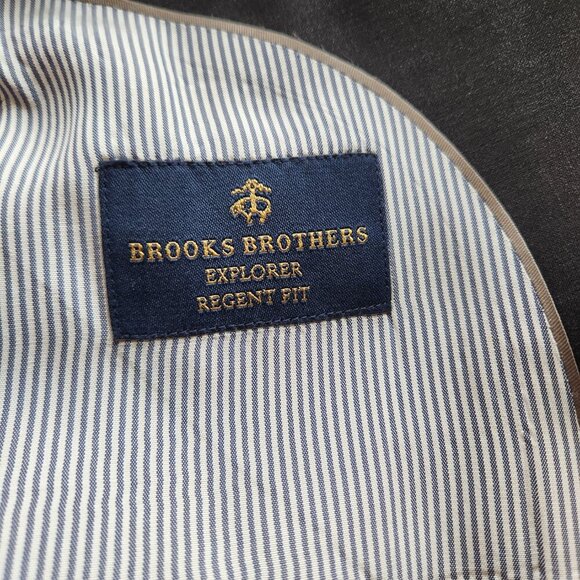 Brooks Brothers Explorer Regent Fit Blazer Size 42R Wool Blend Sport Coat Lined - Picture 7 of 9